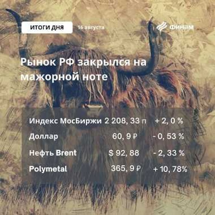 Российский рынок завершил день позитивно, но дальнейший рост ограничен