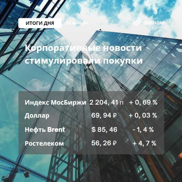 Выросший "Ростелеком" поддержал оптимистичные настроения российского рынка
